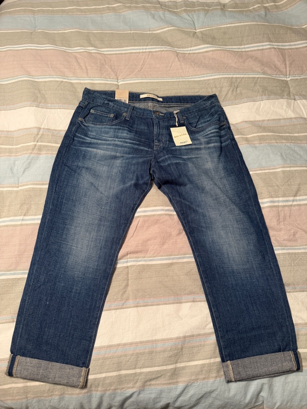 Big Star Women's Skinny Jeans - Medium Blue Faded